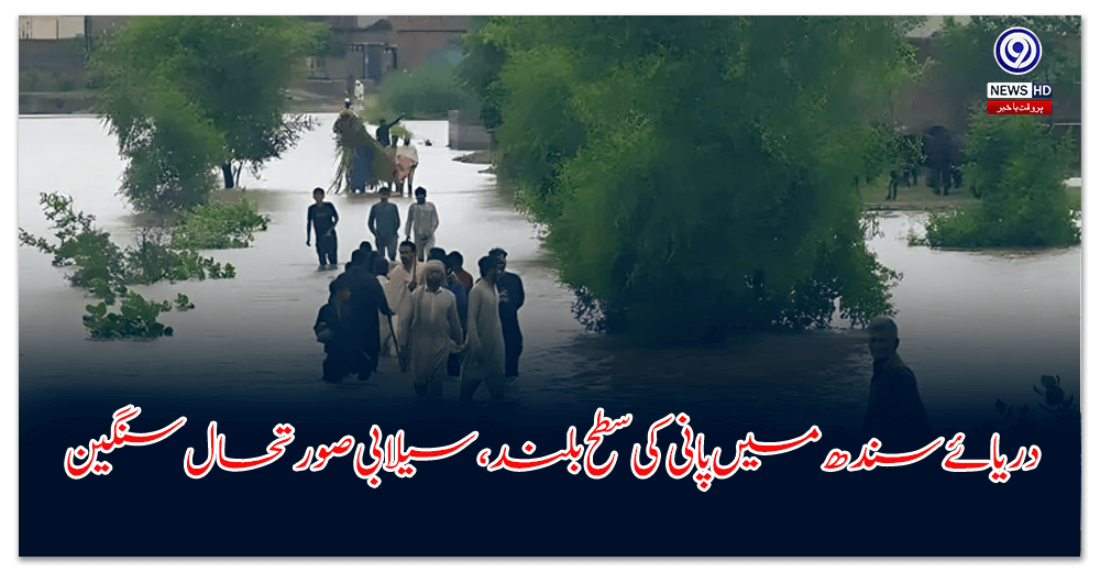 Water level in Indus River high, flood situation serious